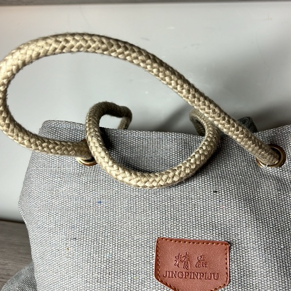 Like new jingpinplju bag toteGrey Canvas - Picture 6 of 7
